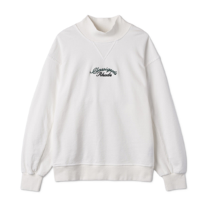 Rhude fleece Pullover Turtleneck Sweatshirt - white